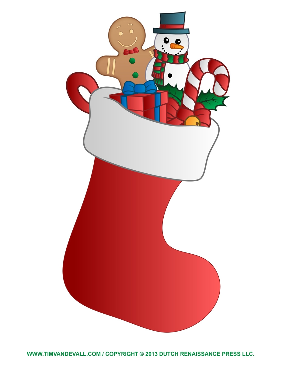 Free Christmas Stocking Template Clip Art U0026 Decorations