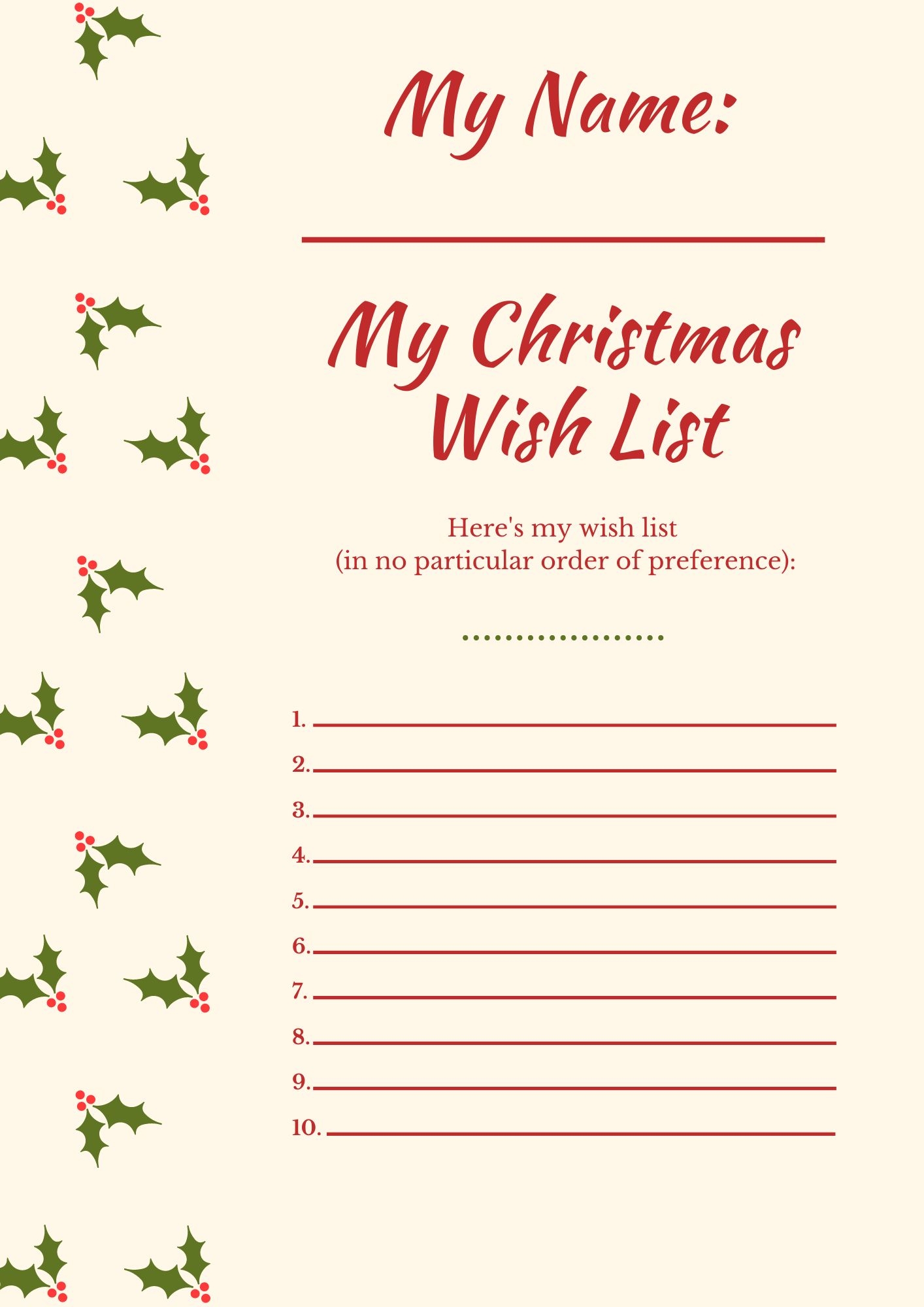 Free Christmas Wish Lists Lemon And Kiwi Designs Free Christmas Wish Lists Lemon And Kiwi Designs