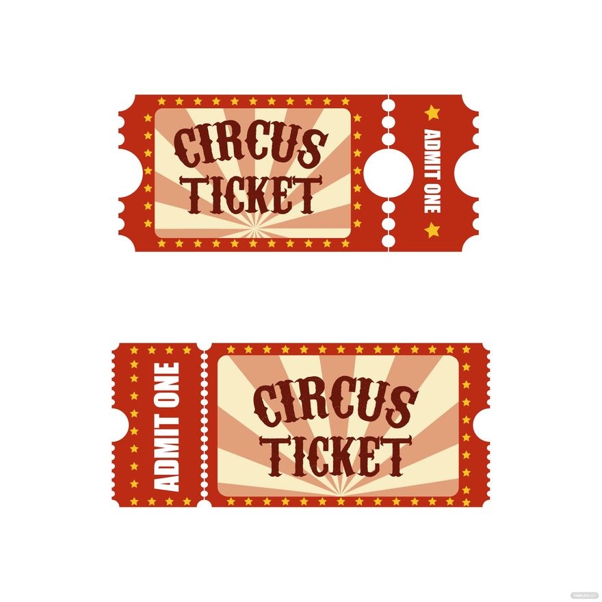 Free Circus Ticket Templates Editable And Printable