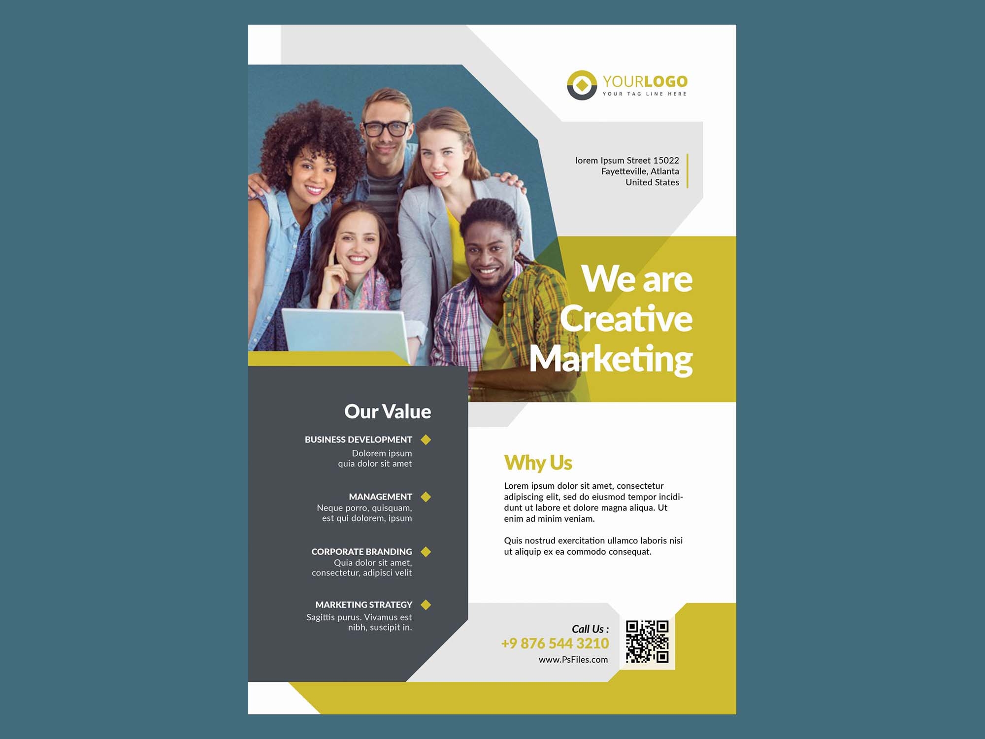 Free Corporate Business Flyer Template PSD Free Corporate Business Flyer Template PSD