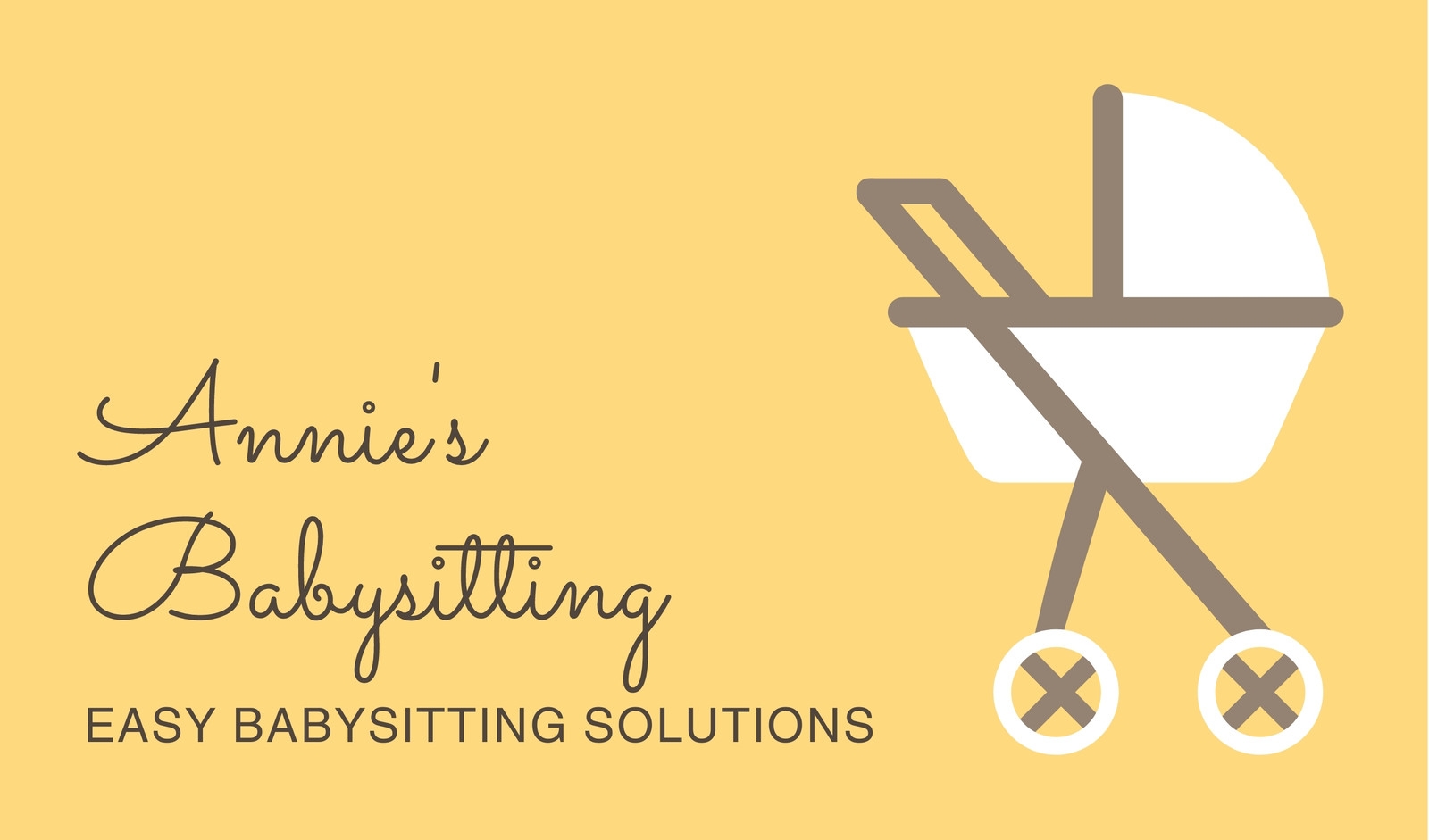 Free Custom Printable Babysitting Business Cards Canva