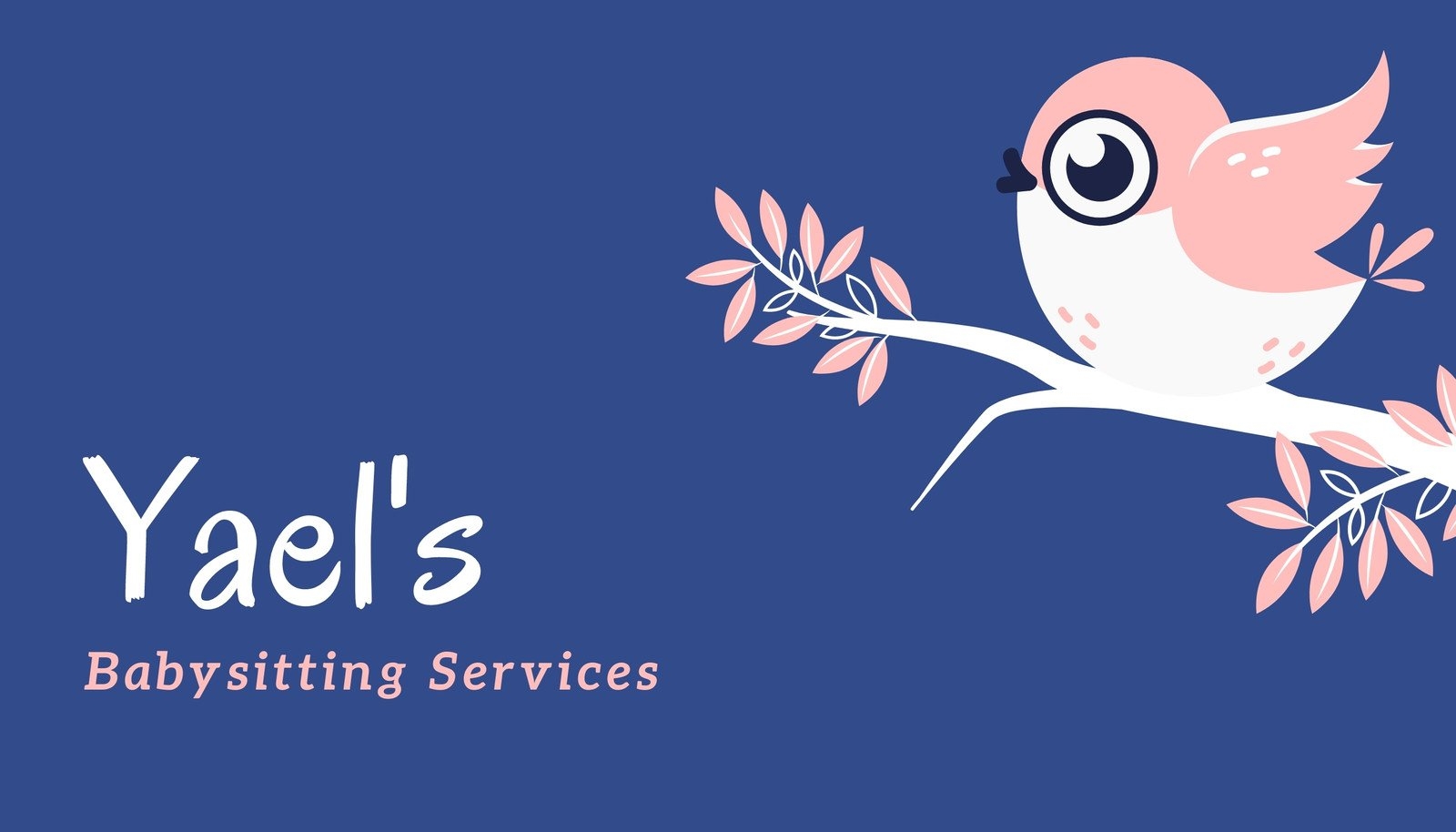 Free Custom Printable Babysitting Business Cards Canva