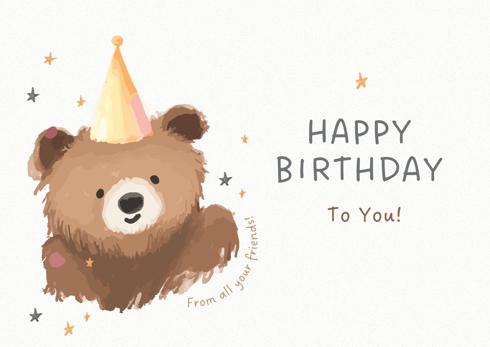 Free Custom Printable Birthday Card Templates Canva