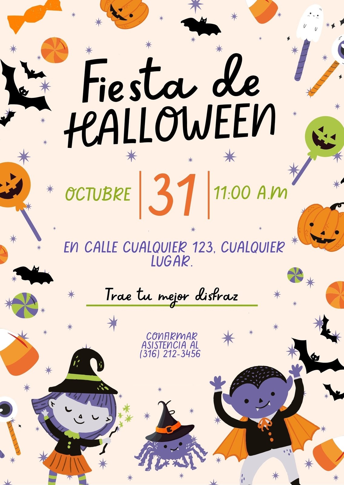 Free Custom Printable Halloween Invitation Templates Canva