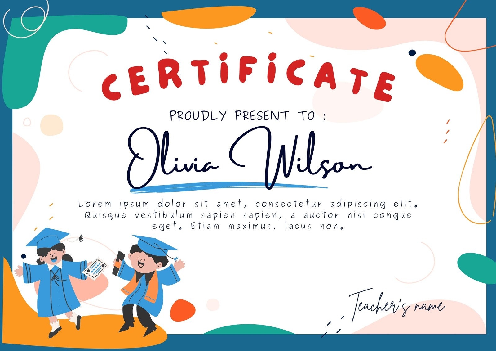 Downloadable Free Printable Kindergarten Certificate Templates Downloadable Free Printable Kindergarten Certificate Templates
