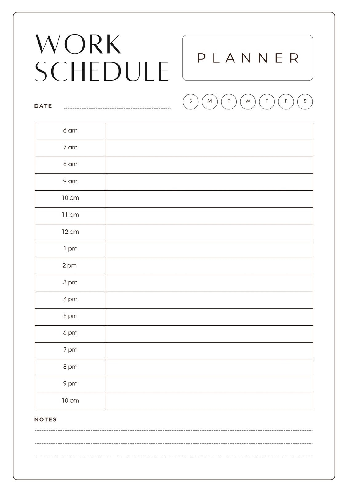 Free Custom Printable Work Schedule Planner Templates Canva Free Custom Printable Work Schedule Planner Templates Canva
