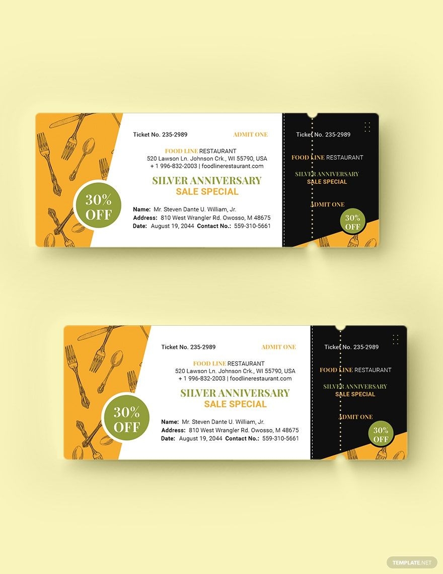 Free Dinner Ticket Templates Editable And Printable Free Dinner Ticket Templates Editable And Printable