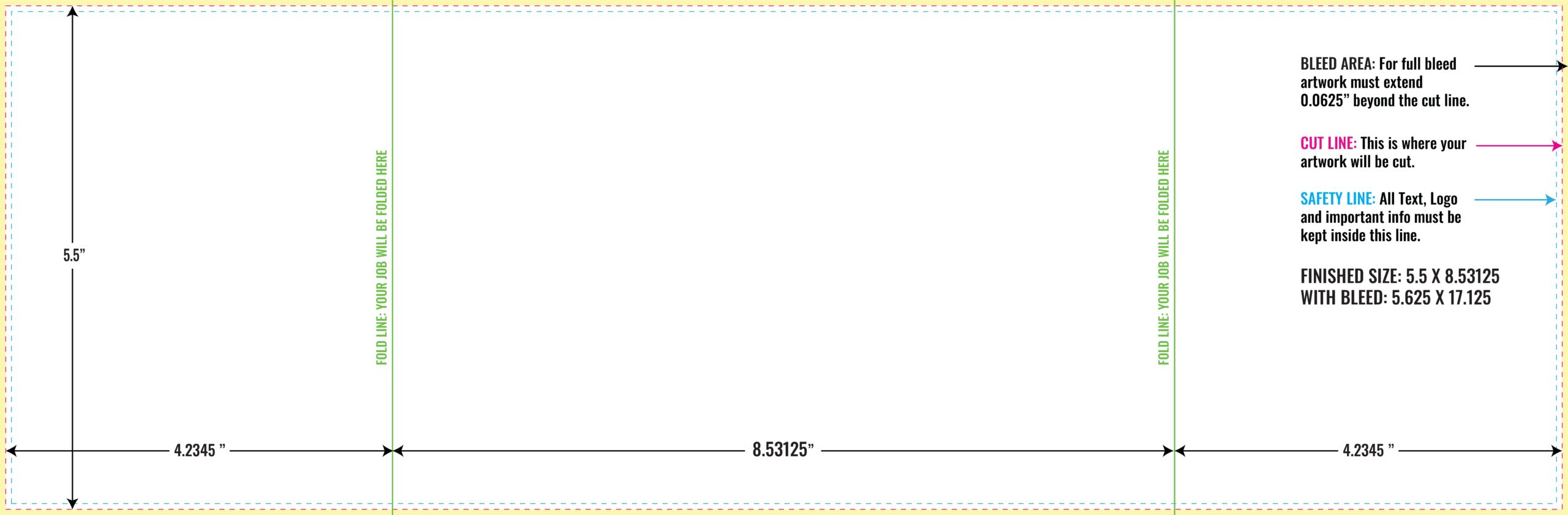 Free Download Brochure Template Layout Guidelines PrintMagic Vertical Rectangle Gate Fold