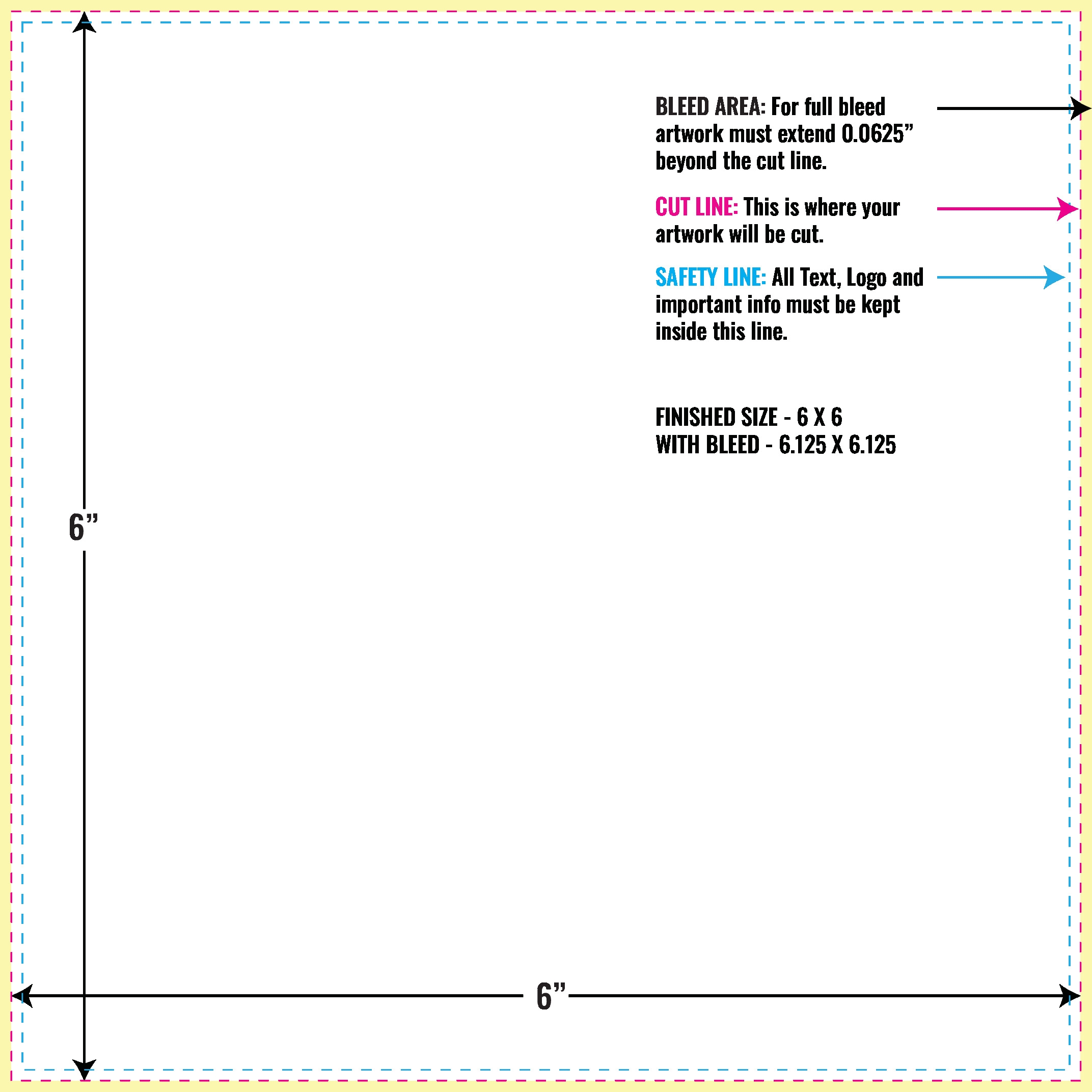 Free Download Greeting Card Template Layout Guidelines PrintMagic Square