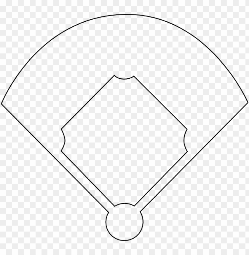 Free Download HD PNG Baseball Diamond Template Printable Softball Field Clipart Black And White PNG Transparent With Clear Background ID 162878 TOPpng