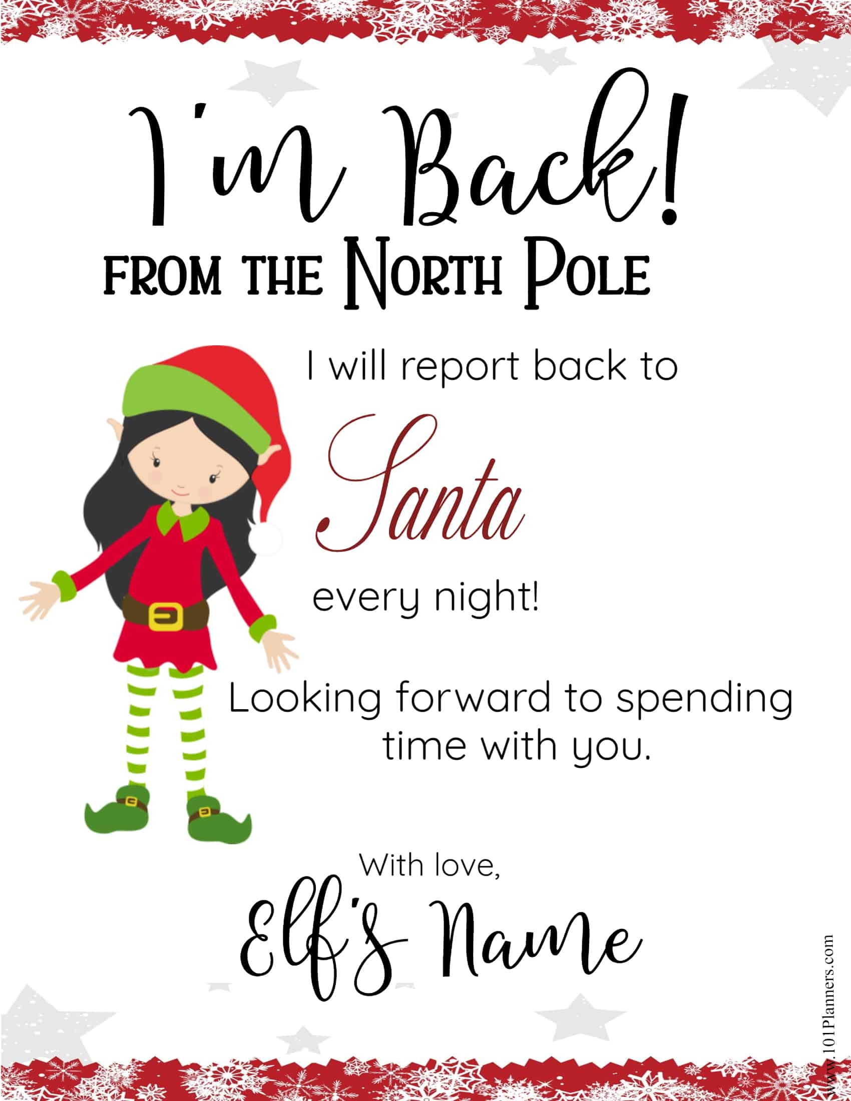 FREE Editable Elf On The Shelf Letter Template U0026 Elf Notes FREE Editable Elf On The Shelf Letter Template U0026 Elf Notes