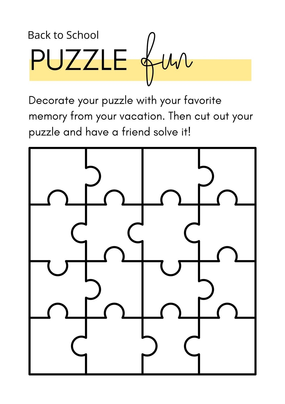 Free Editable Puzzle Templates Canva Free Editable Puzzle Templates Canva