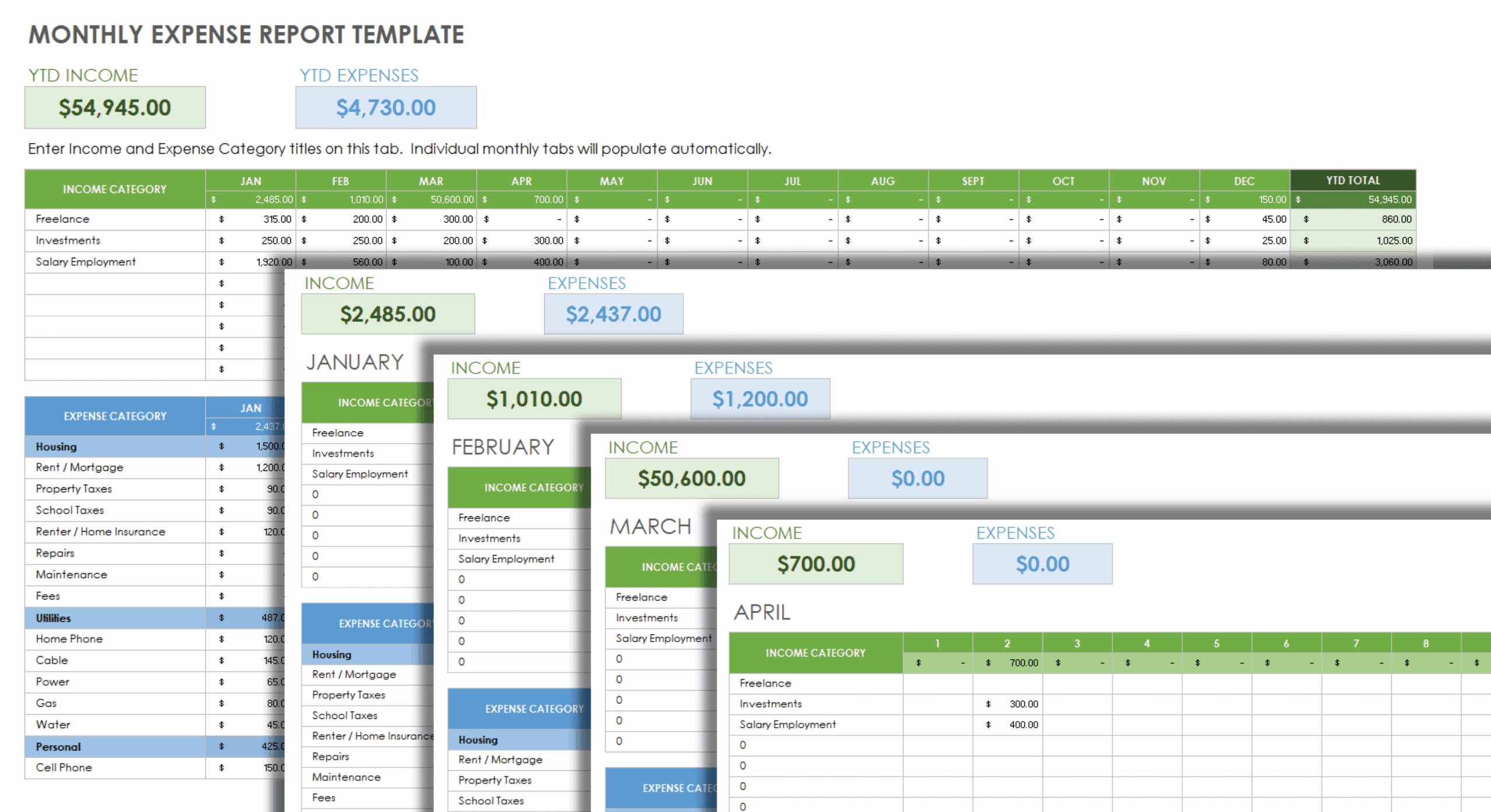 Expense Report Template Free Printable Expense Report Template Free Printable
