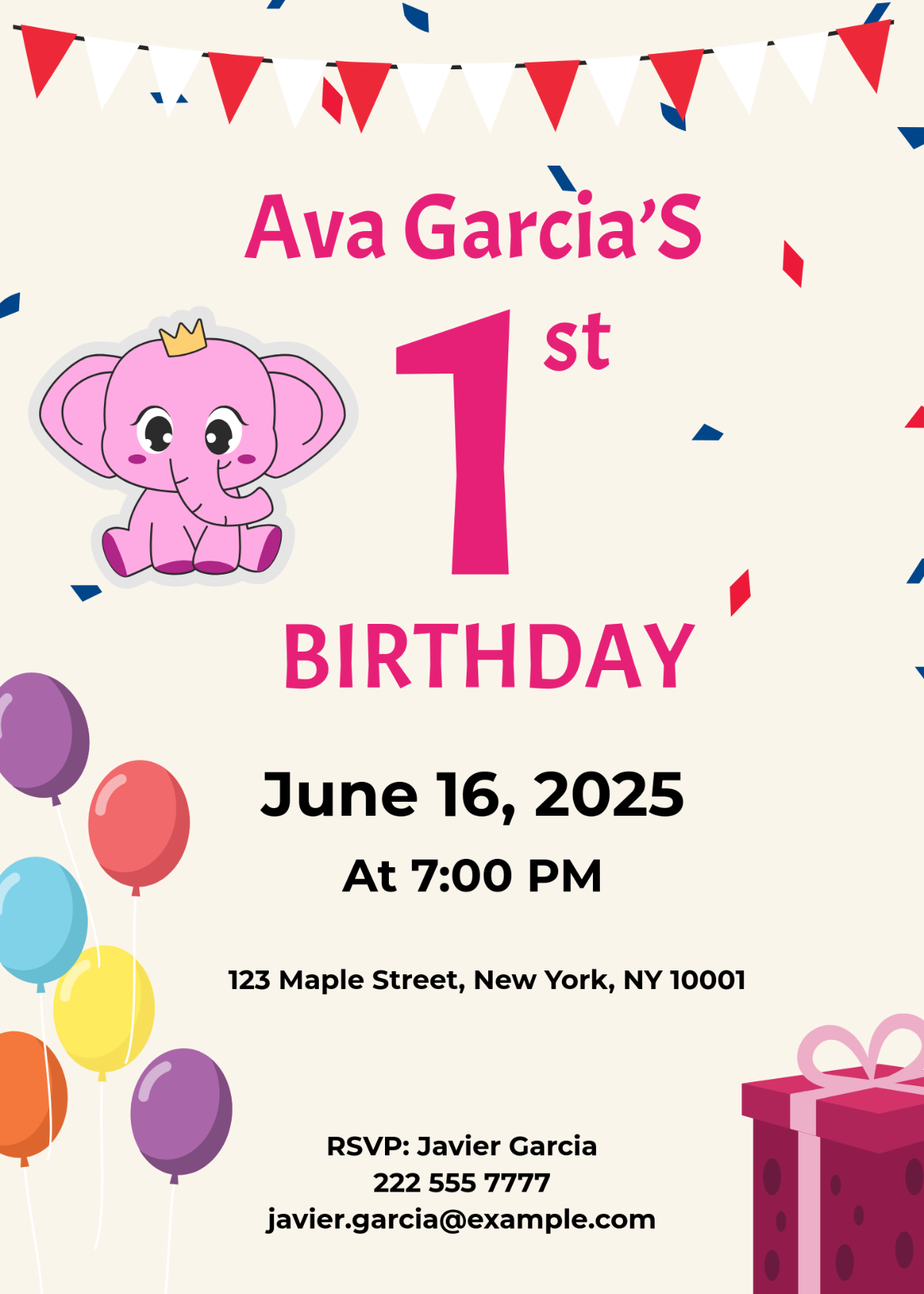 Free First Birthday Invitation Templates Editable And Printable Free First Birthday Invitation Templates Editable And Printable