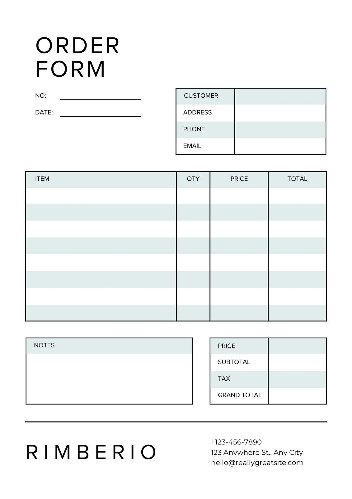 Free Form Document Templates To Customize And Print Canva