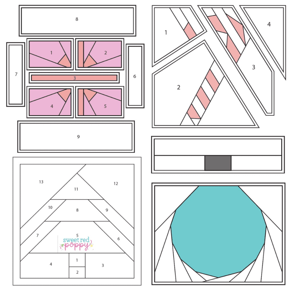 Free Foundation Paper Piecing Quilting Patterns For Christmas Sweet Red Poppy