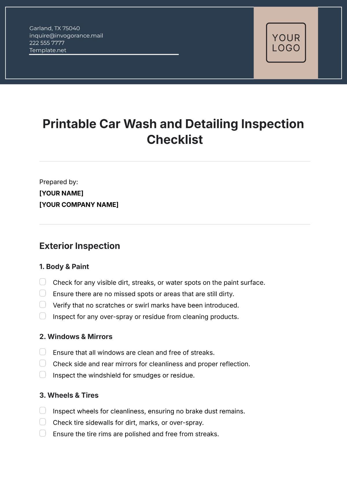 Printable Scaffold Inspection Checklist Free Template