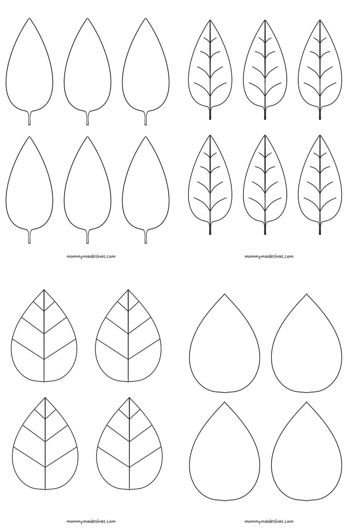 Leaf Template Free Printable