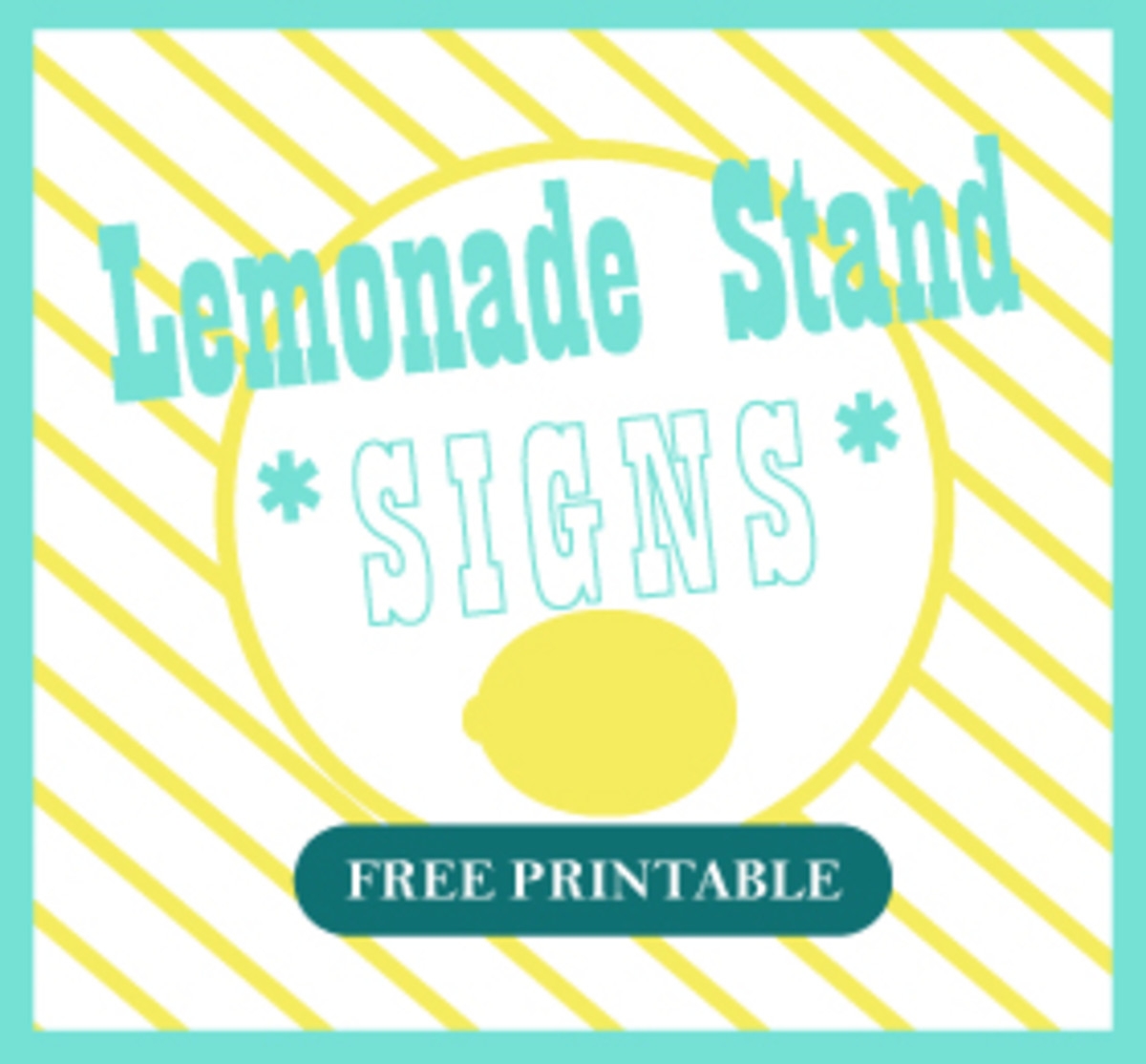 Free Lemonade Stand Sign Printables Printable Party Favors