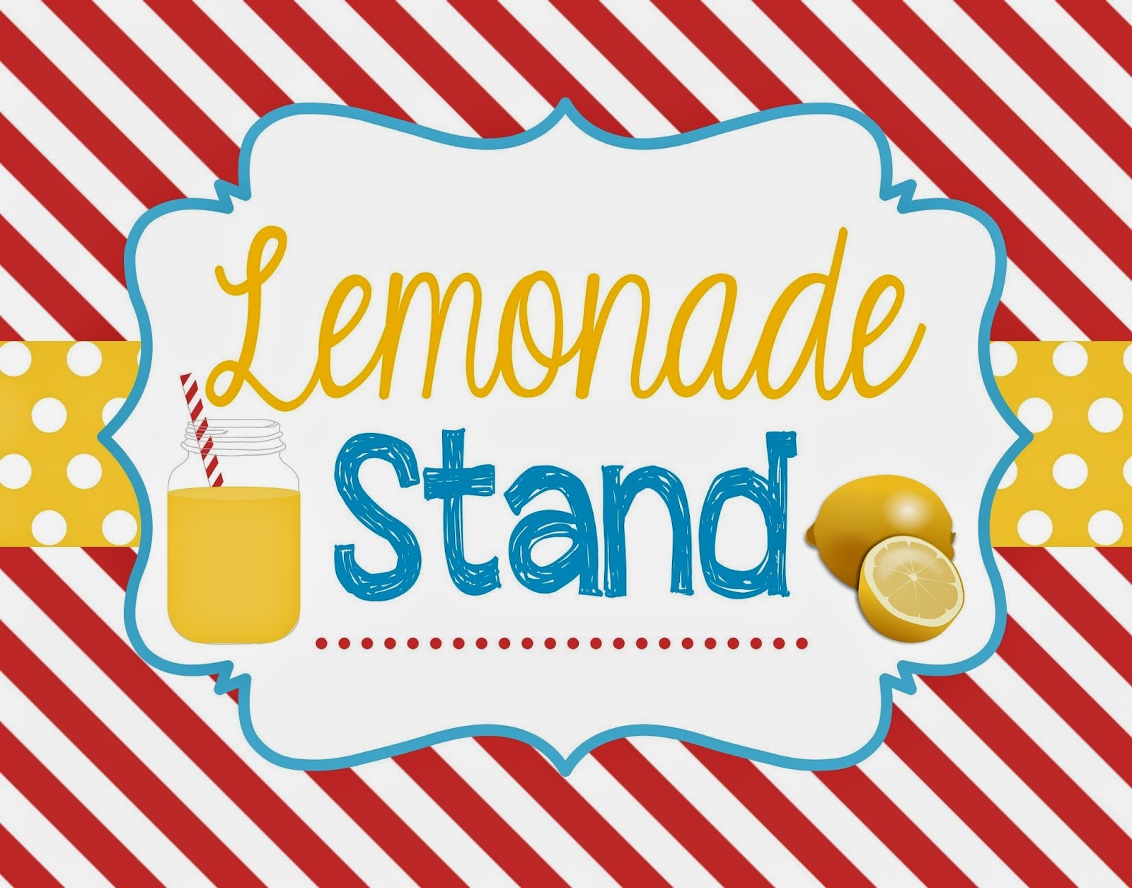 Free Lemonade Stand Sign Printables Printable Party Favors