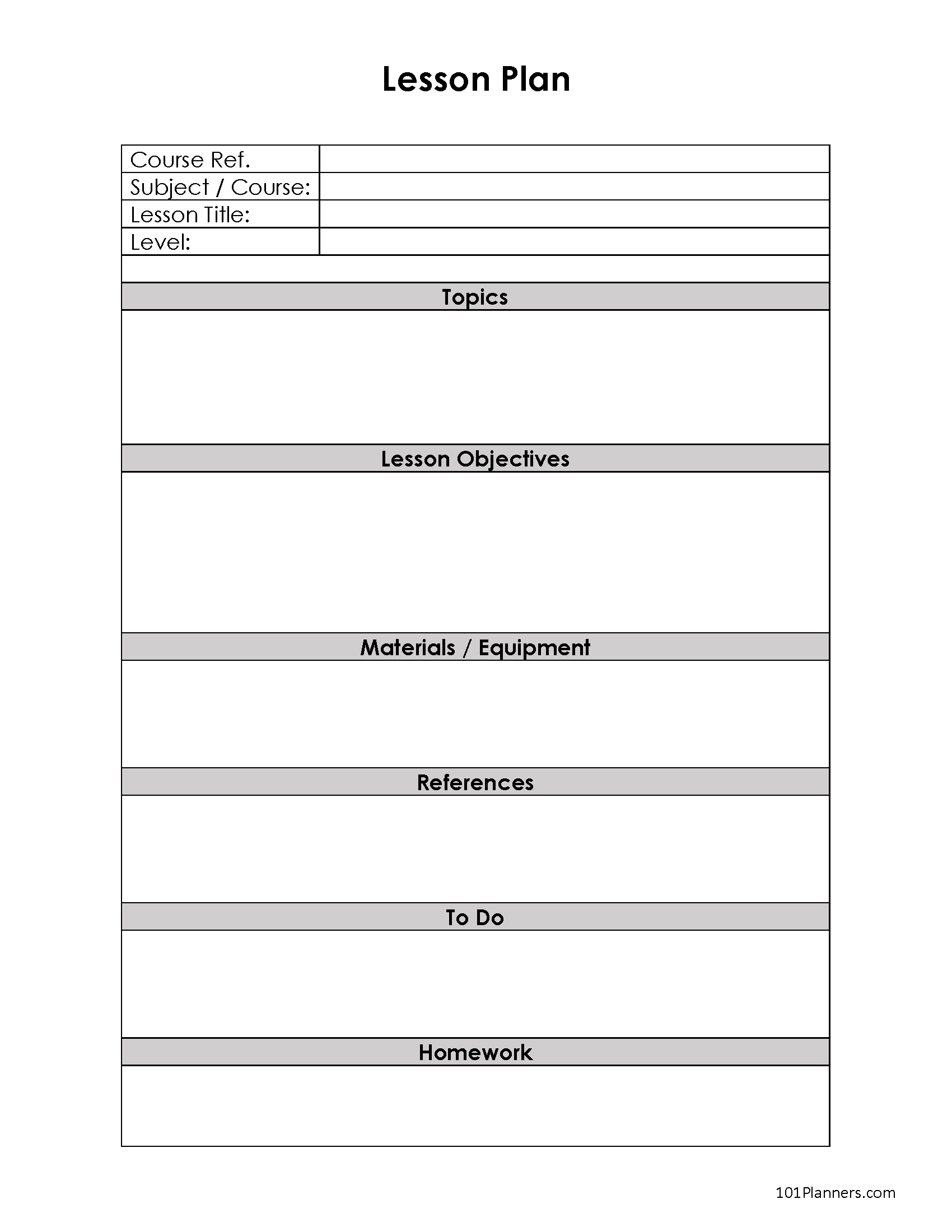 FREE Lesson Plan Template Word Editable PDF Image Excel FREE Lesson Plan Template Word Editable PDF Image Excel