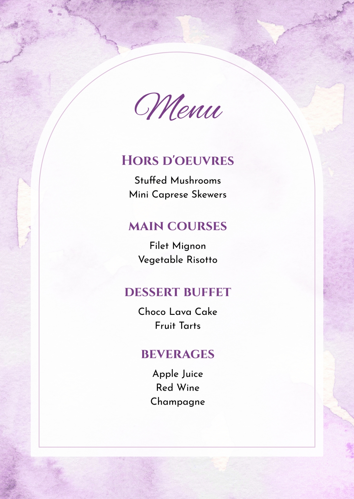 Free Menu Templates Editable And Printable