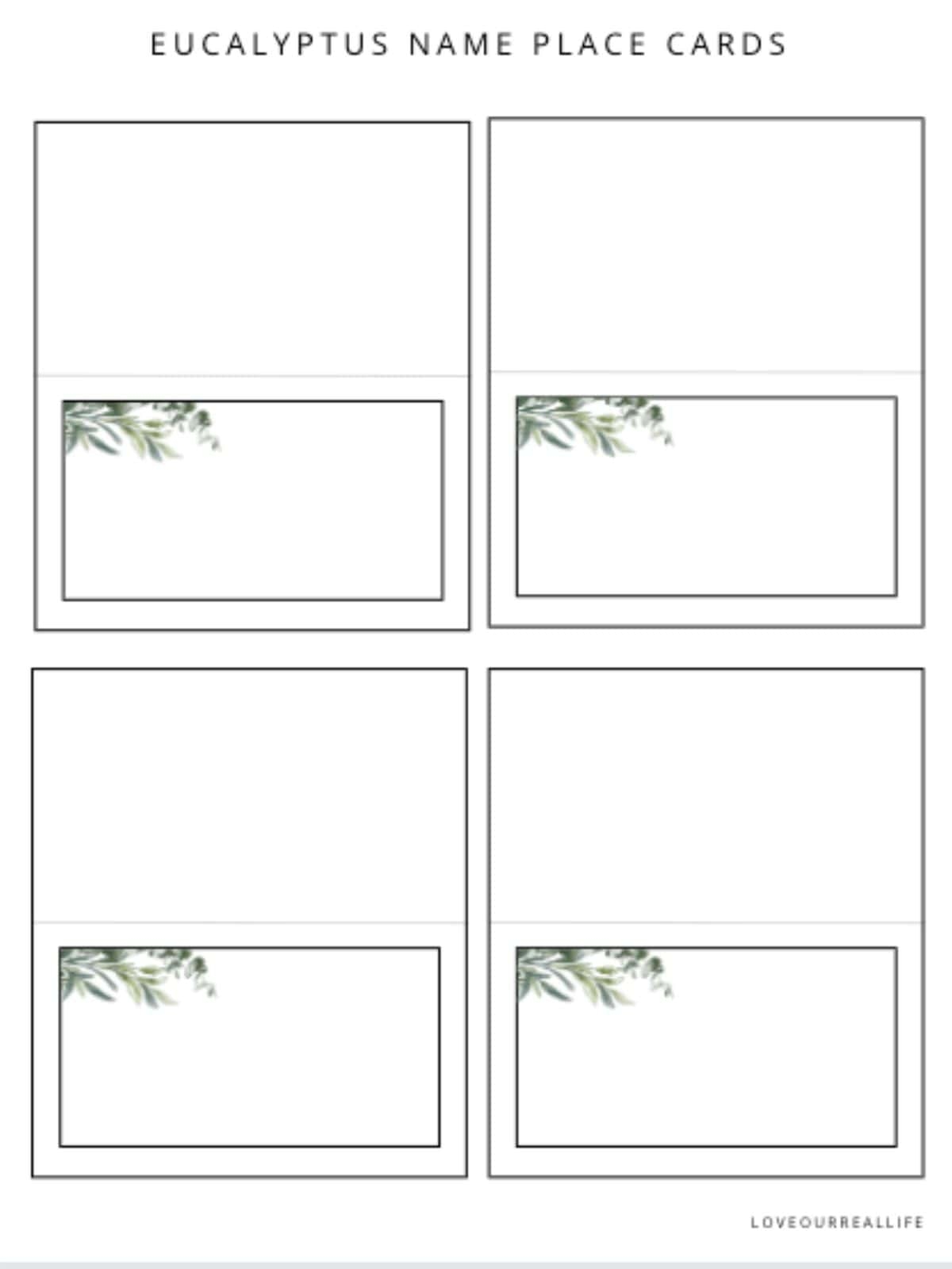 Free Place Card Printable Templates For Any Occasion Love Our  Free Place Card Printable Templates For Any Occasion Love Our