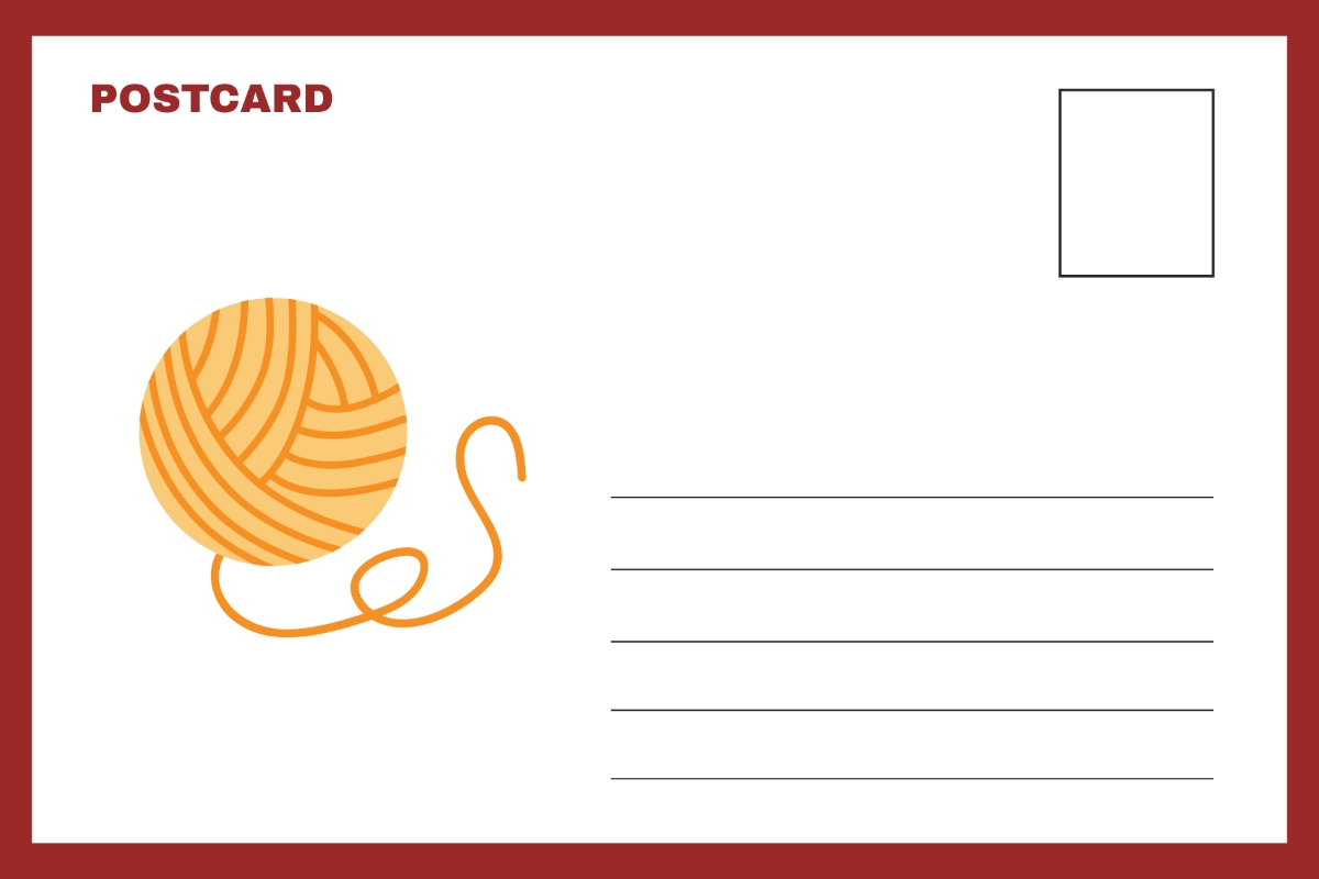 Postcard Template Free Printable