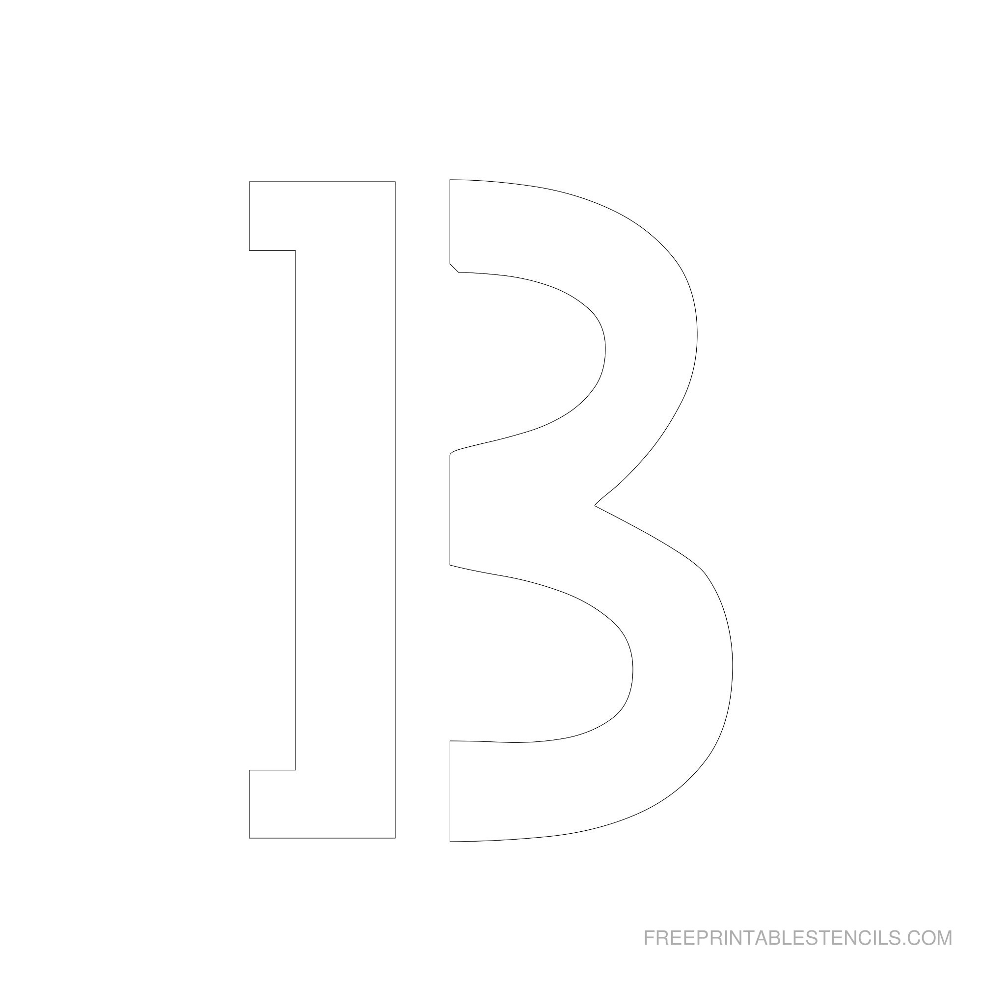 Free Printable 6 Inch Letter Stencils A Z