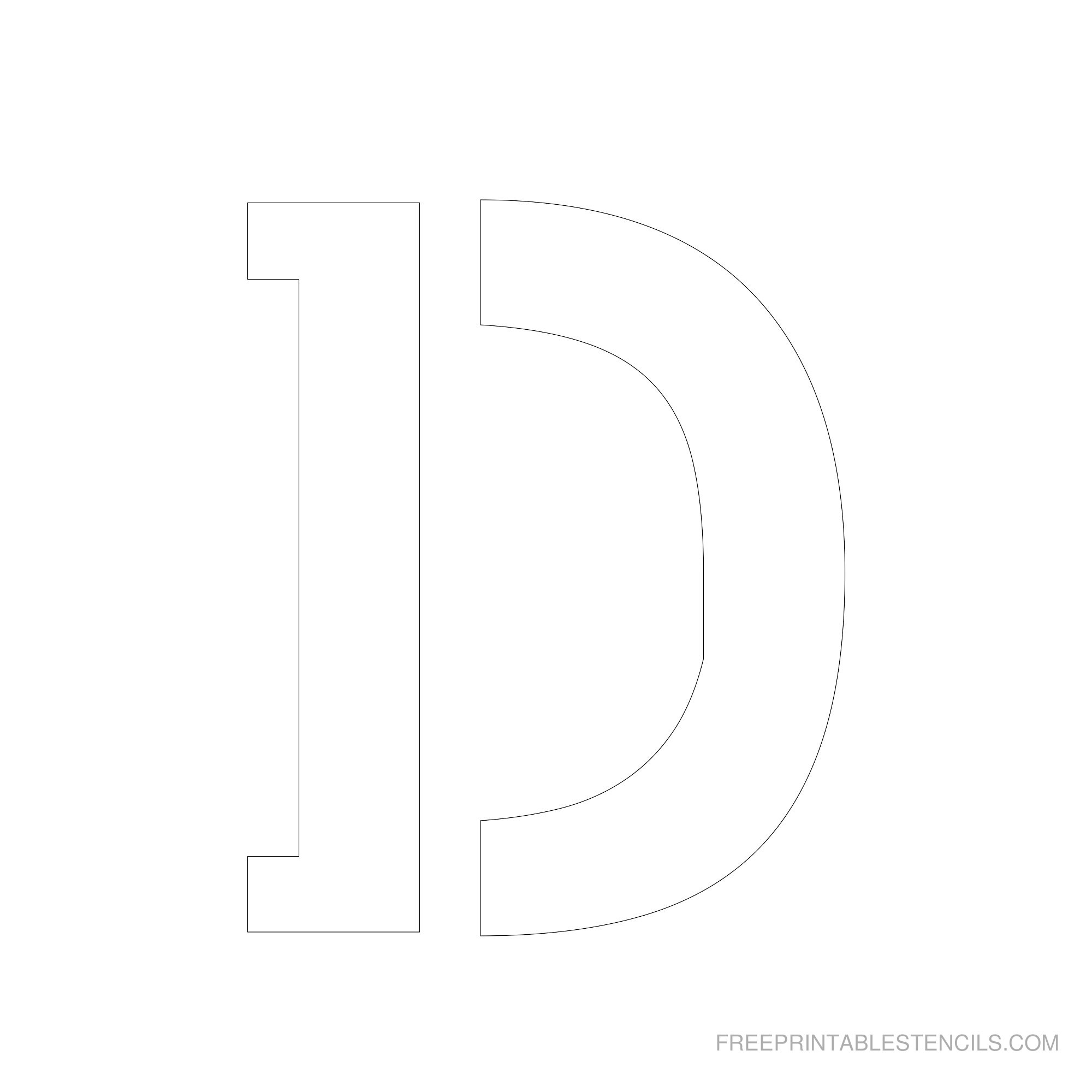 Free Printable 6 Inch Letter Stencils A Z