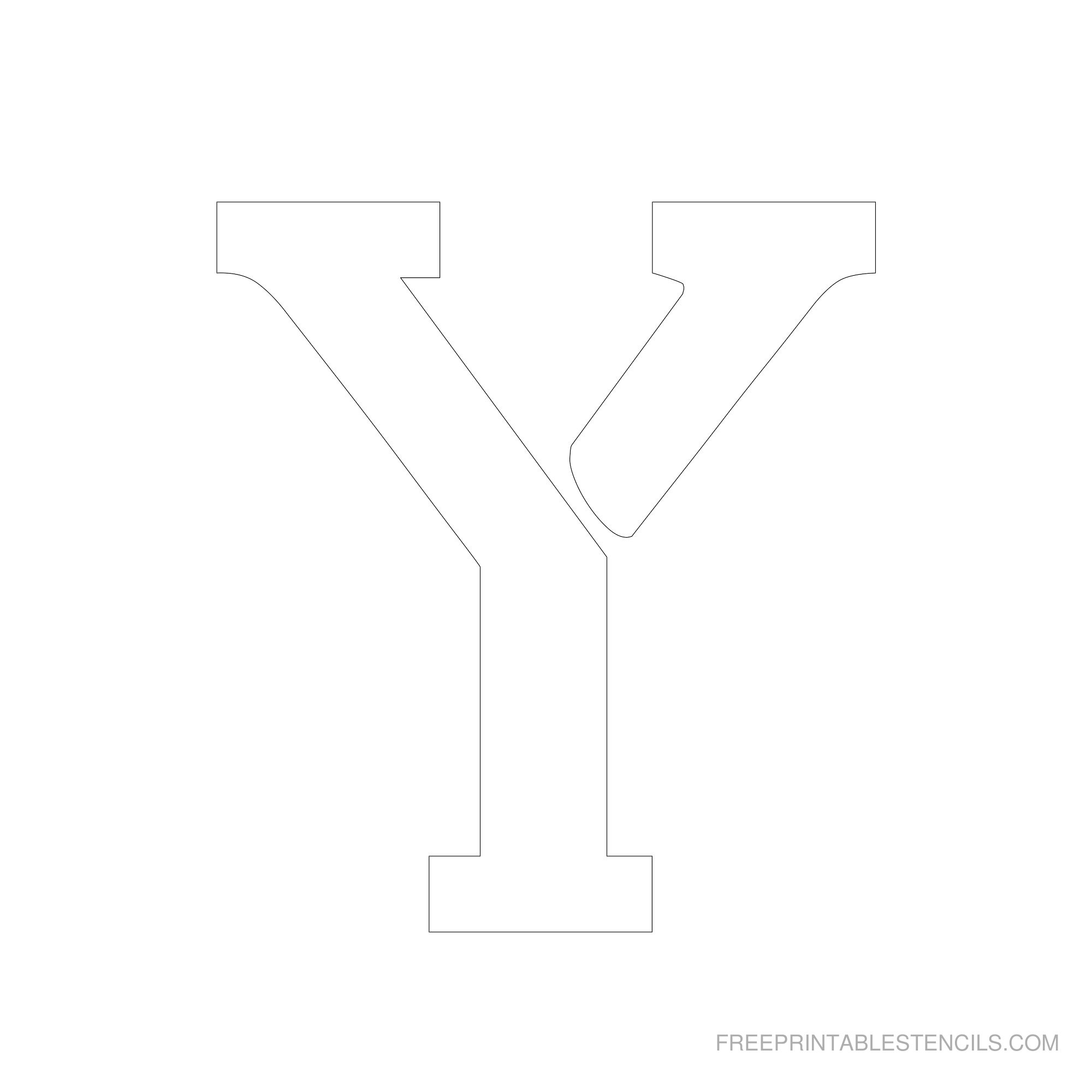 Free Printable 6 Inch Letter Stencils A Z