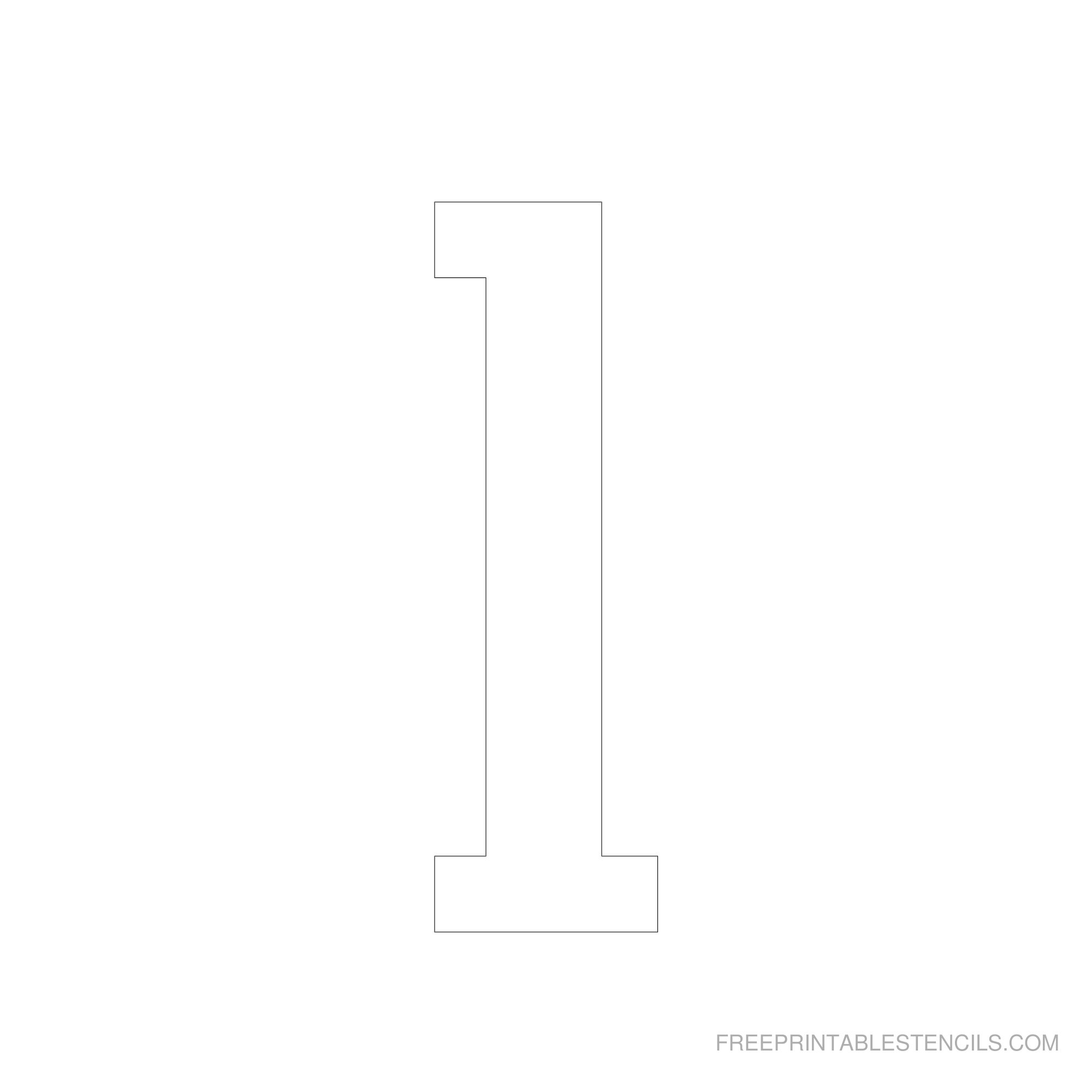 Free Printable 6 Inch Number Templates