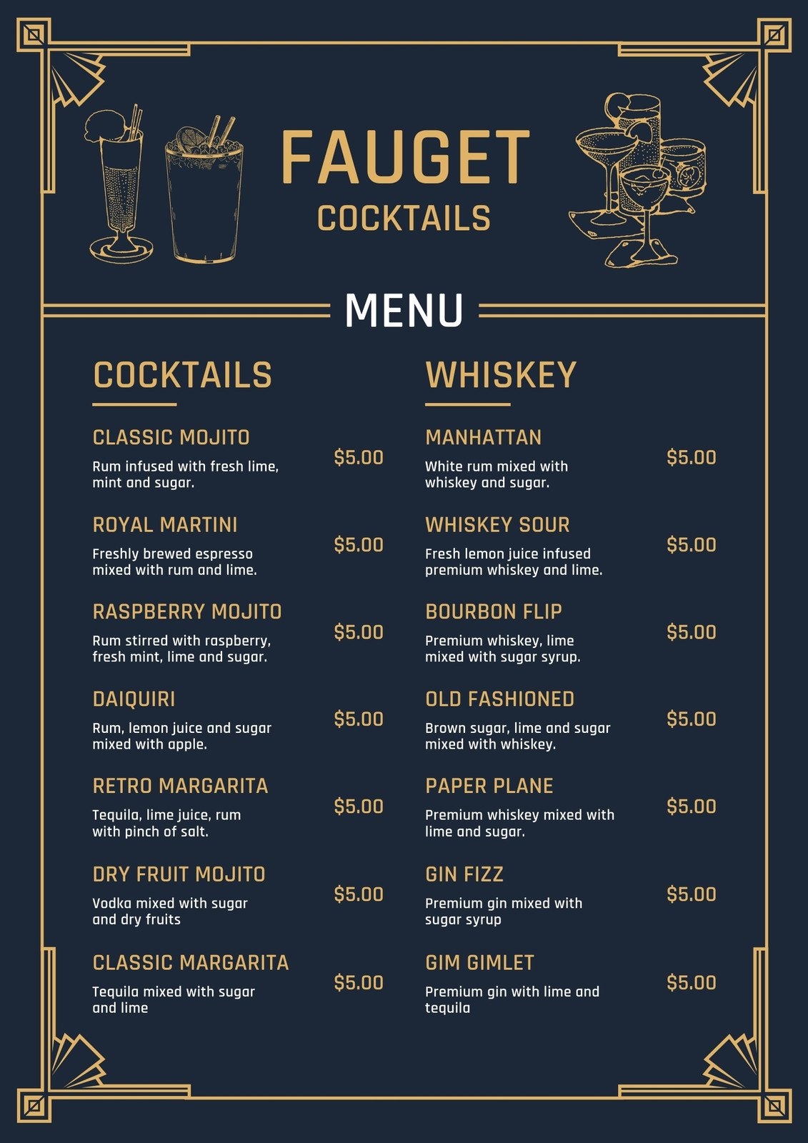 Free Printable And Customizable Bar Menu Templates Canva Free Printable And Customizable Bar Menu Templates Canva