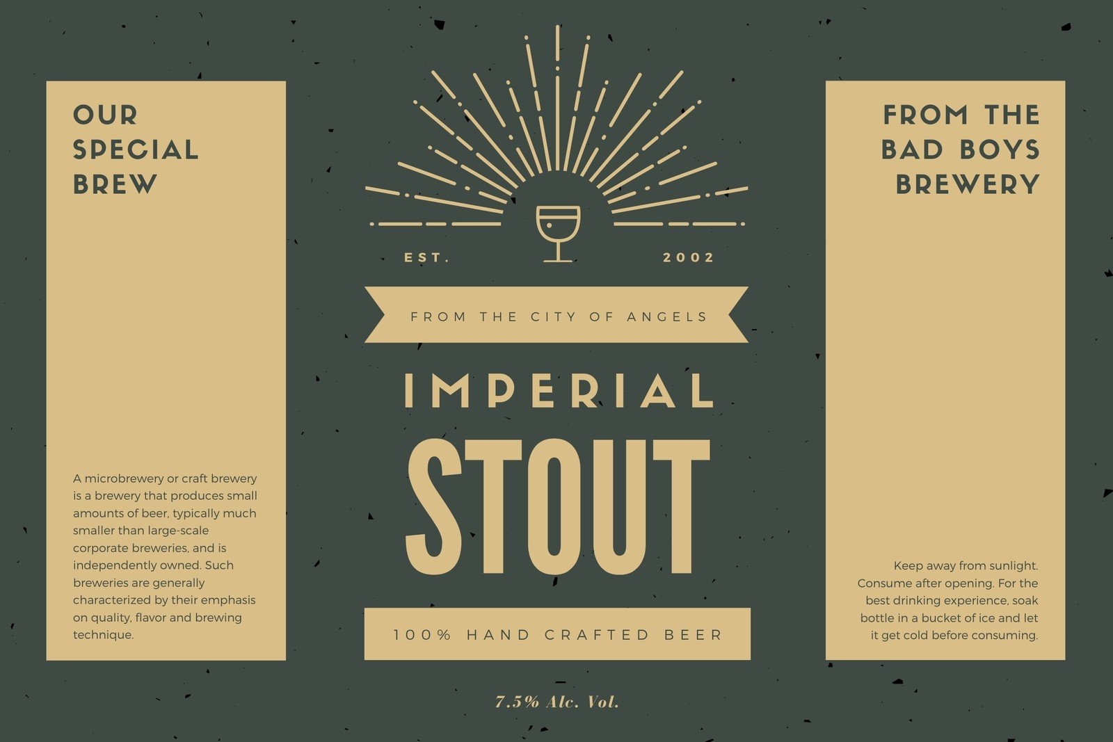 Free Printable And Customizable Beer Label Templates Canva Free Printable And Customizable Beer Label Templates Canva