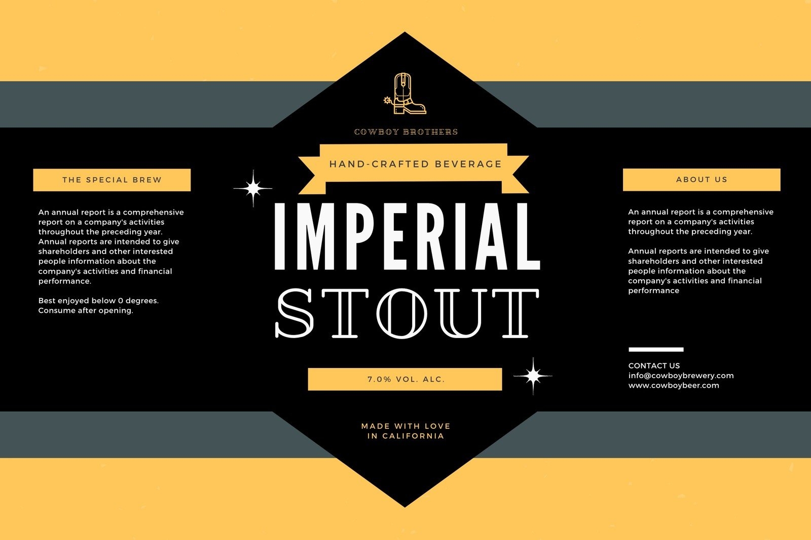 Free Printable And Customizable Beer Label Templates Canva Free Printable And Customizable Beer Label Templates Canva