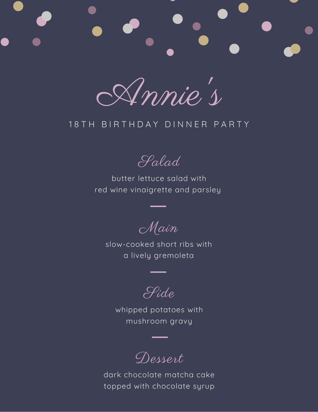 Free Printable And Customizable Dinner Party Menu Templates Canva Free Printable And Customizable Dinner Party Menu Templates Canva