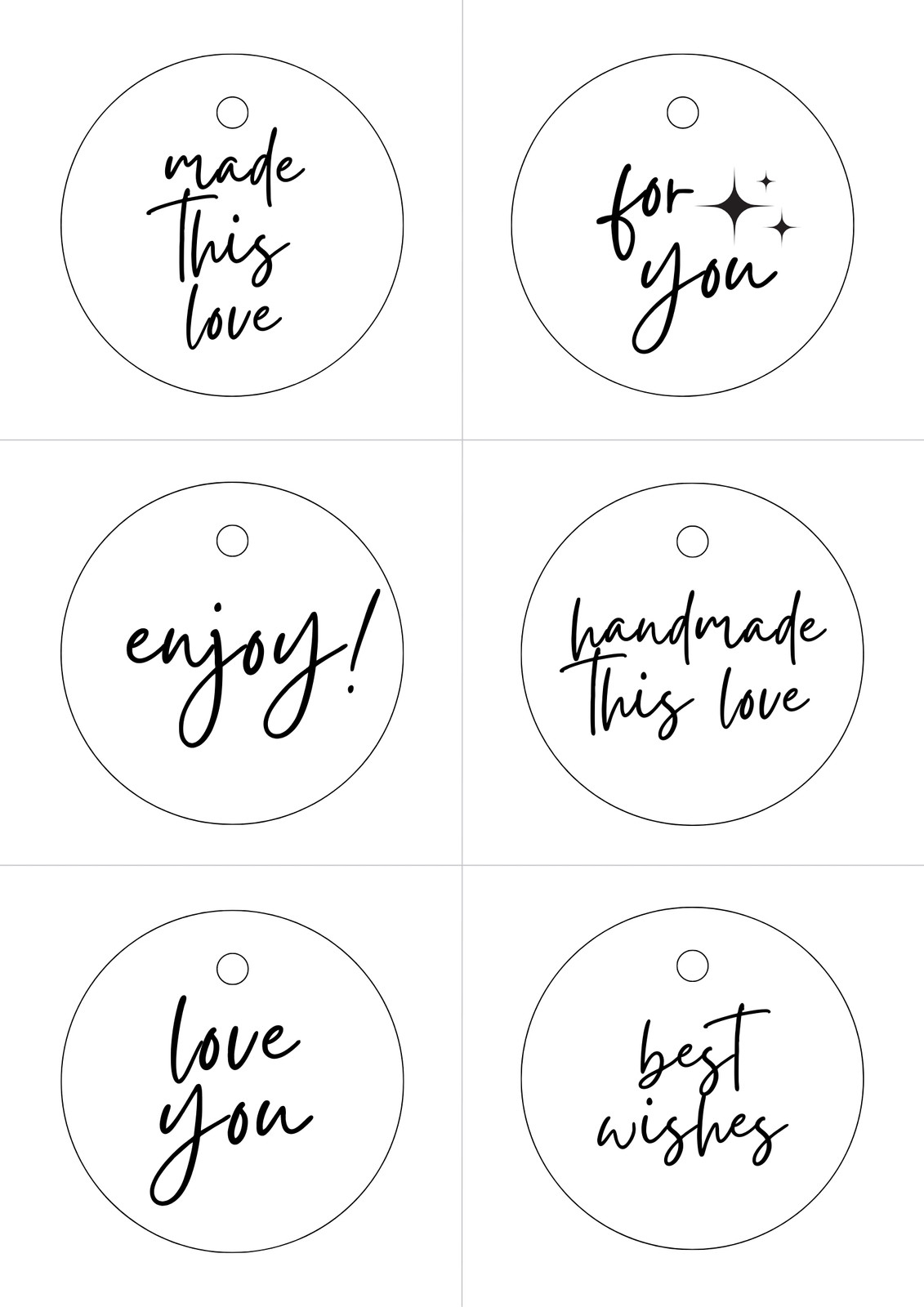 Free Printable Tags Templates