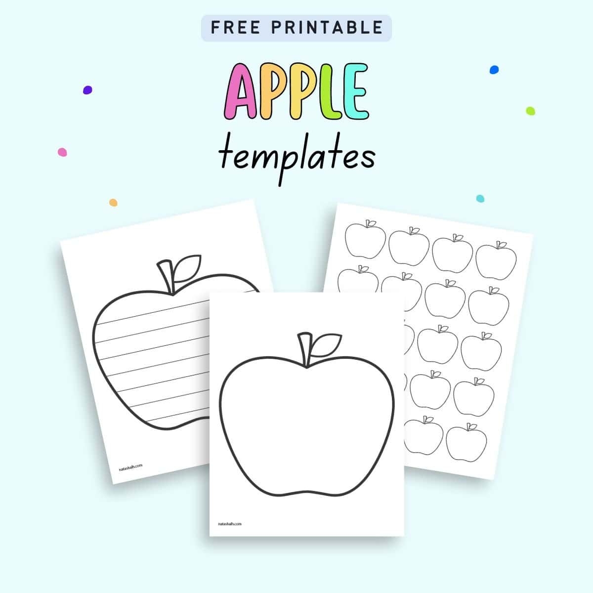 Apple Template Free Printable