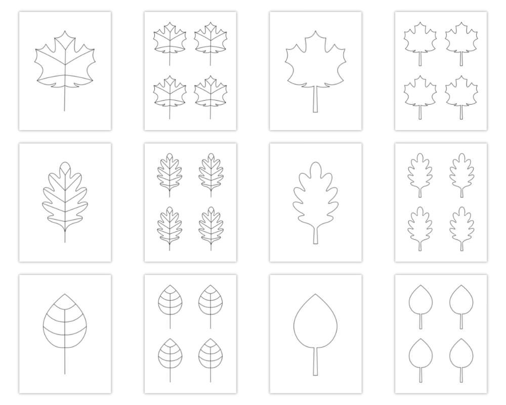 Free Printable Autumn Leaf Templates Small Large The Craft 