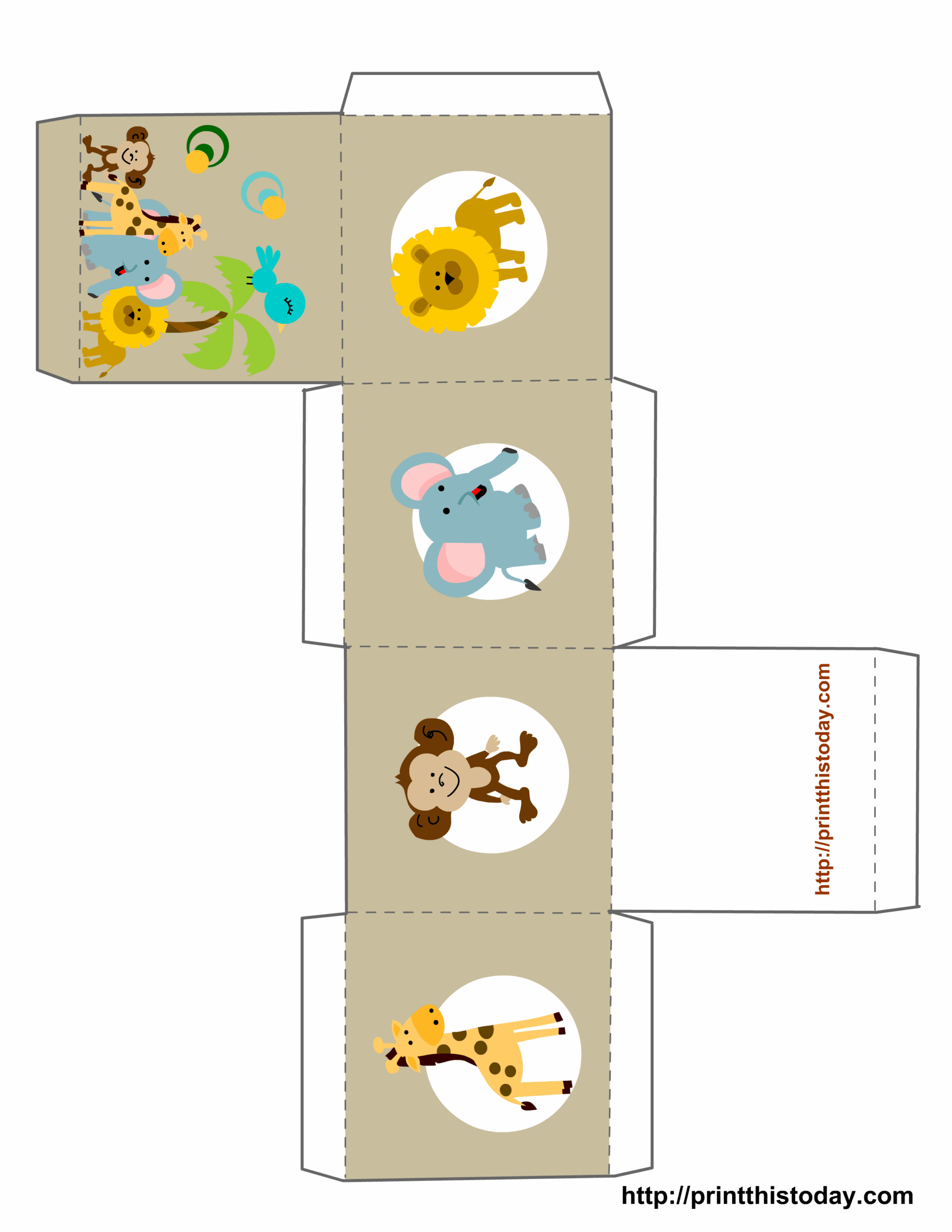 Free Printable Baby Shower Favor Boxes Templates 