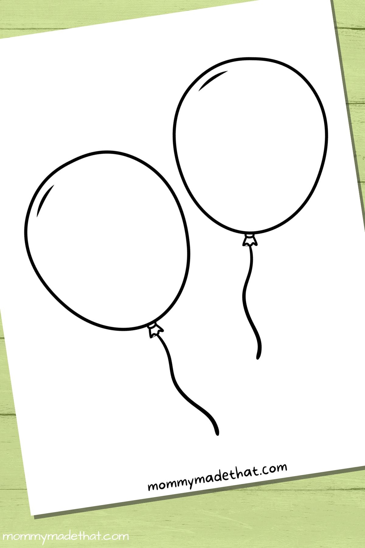Free Printable Balloon Templates Different Sizes Worksheets 
