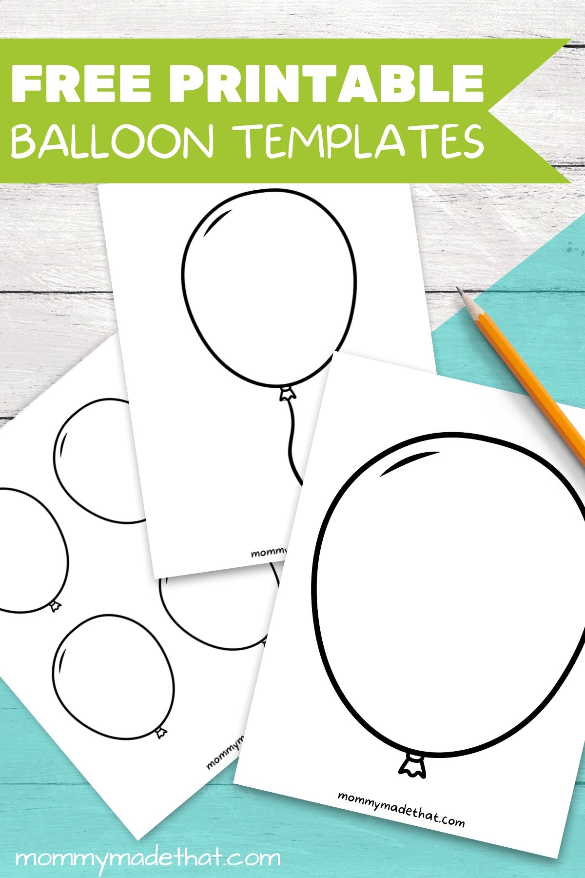 Free Printable Balloons Template