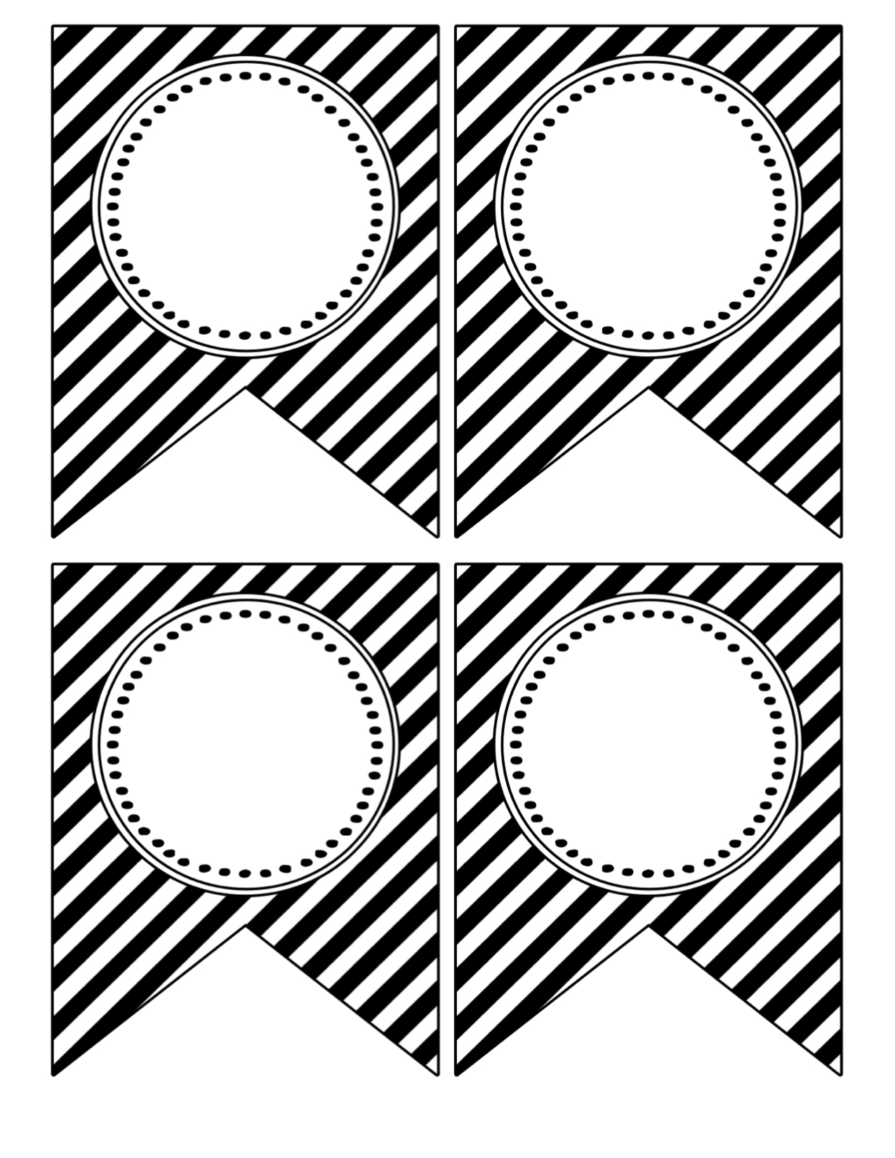 Free Printable Banner Templates Blank Banners Paper Trail Design