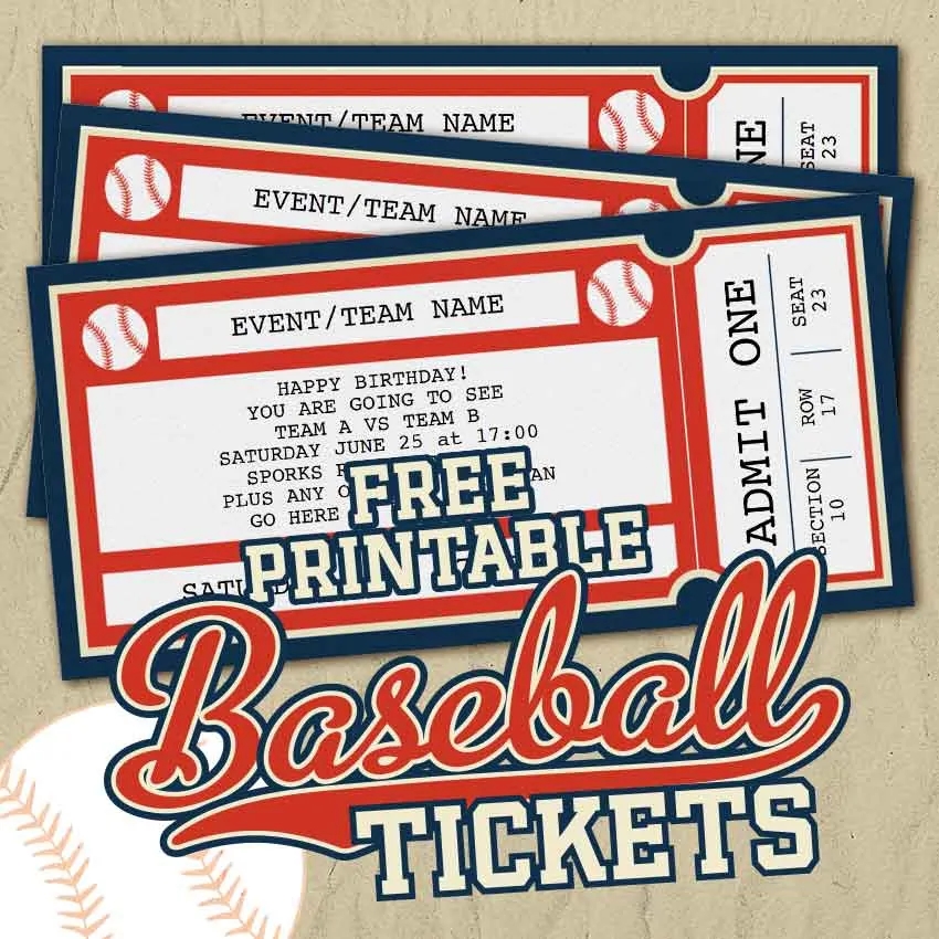 Free Printable Baseball Tickets Free Printables Online Free Printable Baseball Tickets Free Printables Online