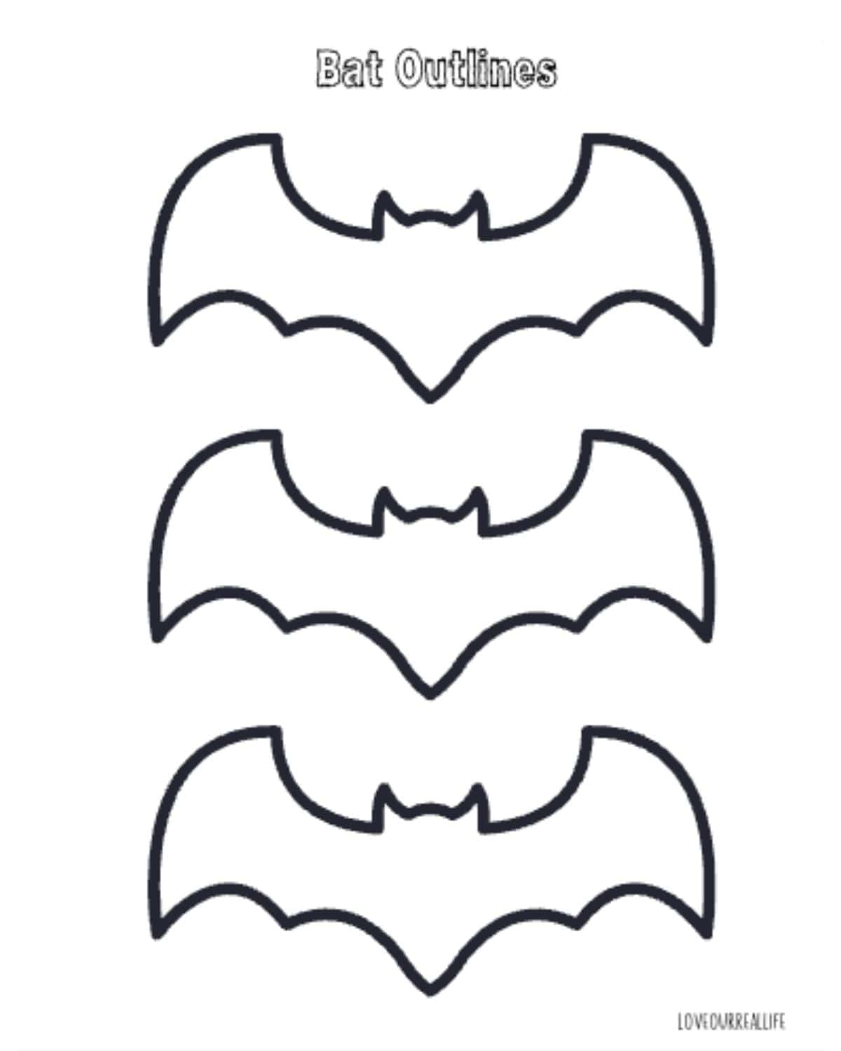 Free Printable Bat Wing Template
