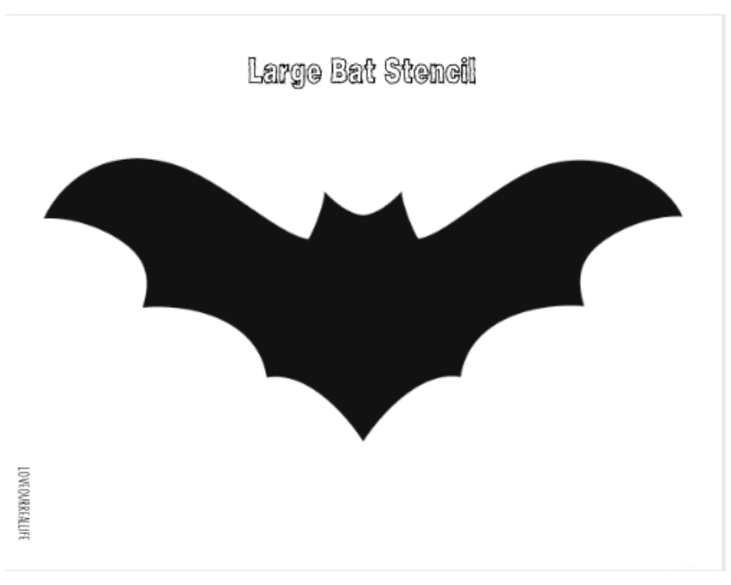 Free Printable Bat Template Stencil For Halloween Crafts Love Worksheets Library