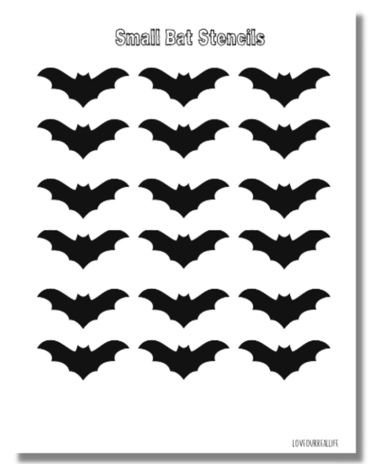 Free Printable Bat Template Stencil For Halloween Crafts Love 