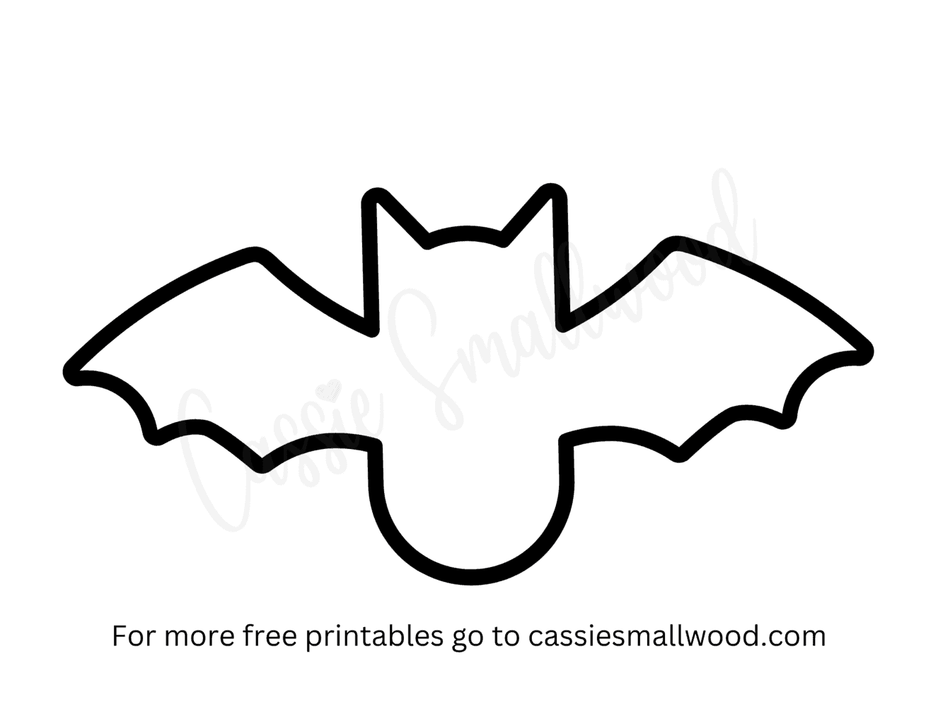 Free Printable Bat Templates Small Medium And Large Cassie