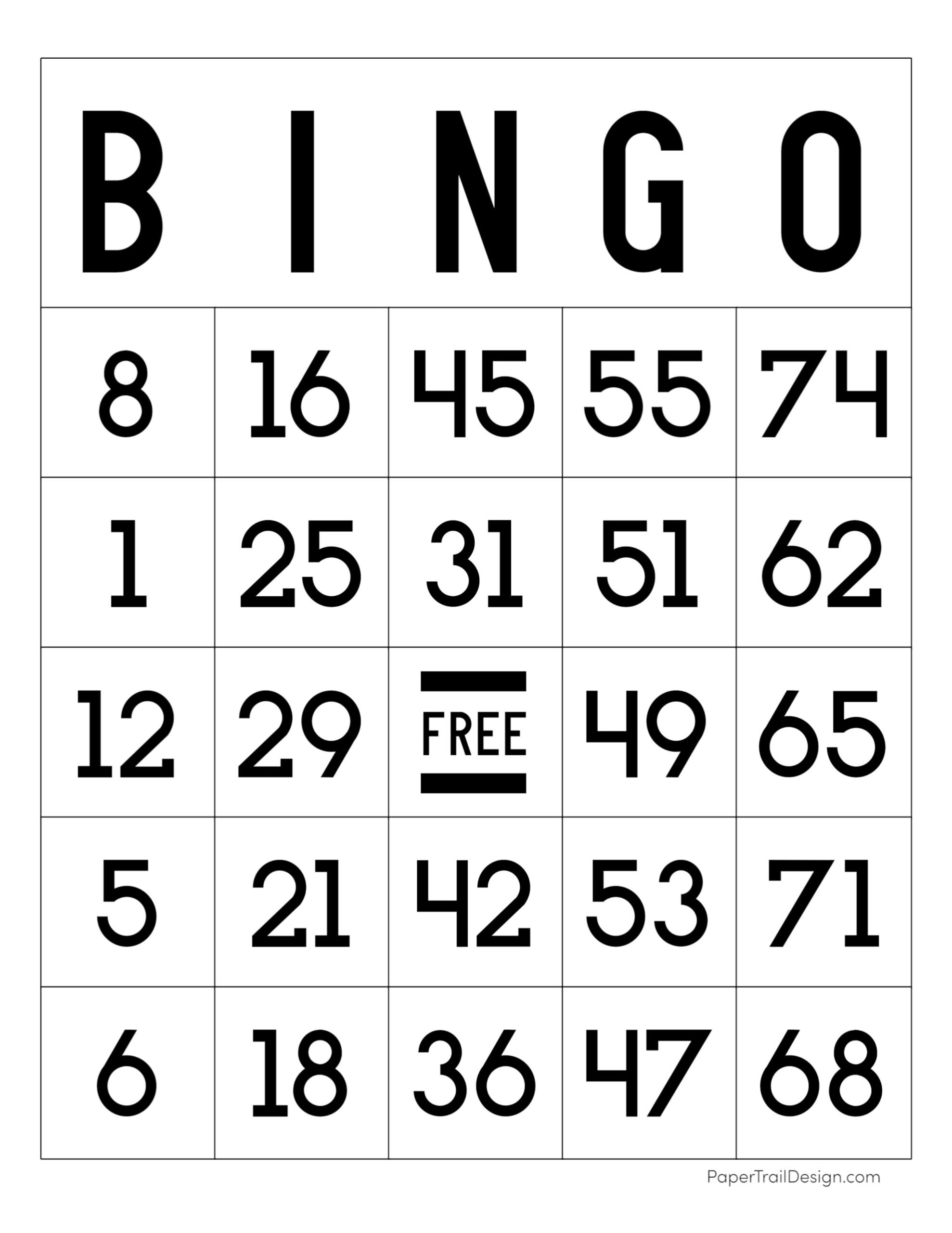 Free Printable Bingo Cards Paper Trail Design Worksheets Library Free Printable Bingo Cards Paper Trail Design Worksheets Library