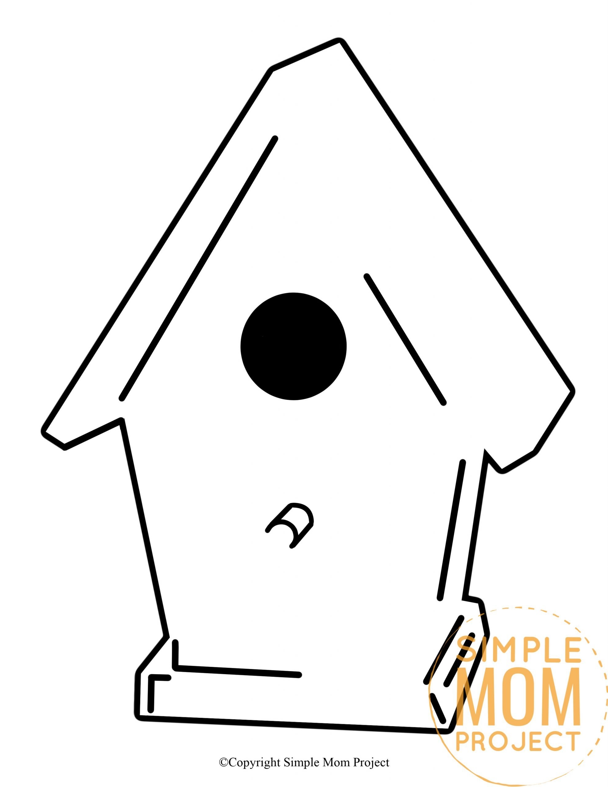 Free Printable Bird House Template Simple Mom Project Free Printable Bird House Template Simple Mom Project